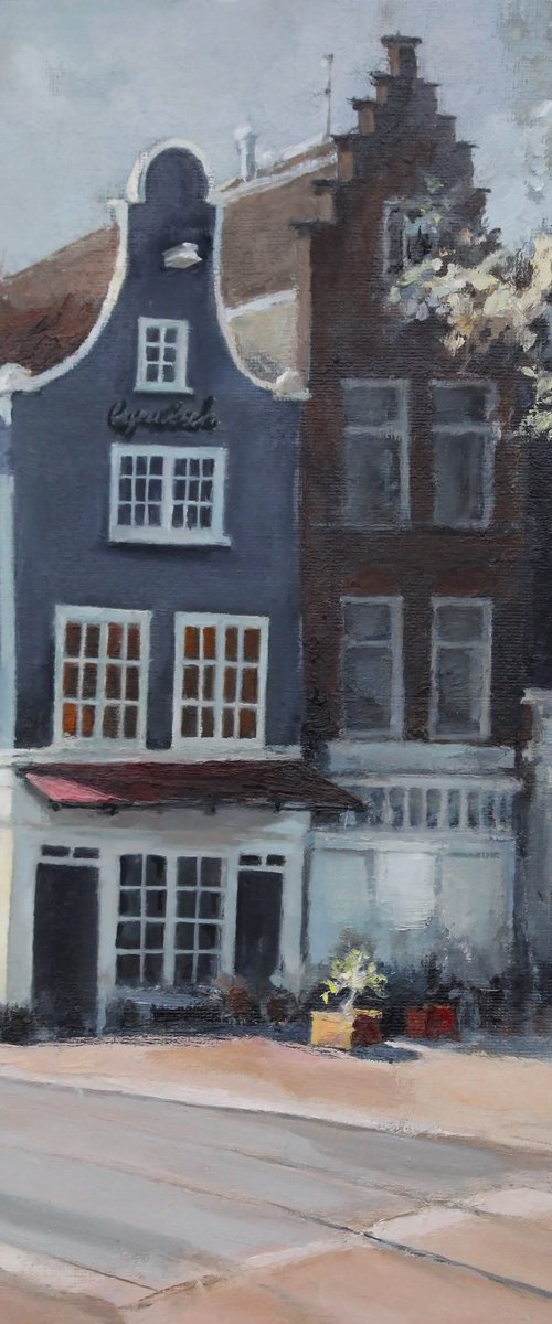 Gray house, downtown Amsterdam by Tatiana Alekseeva