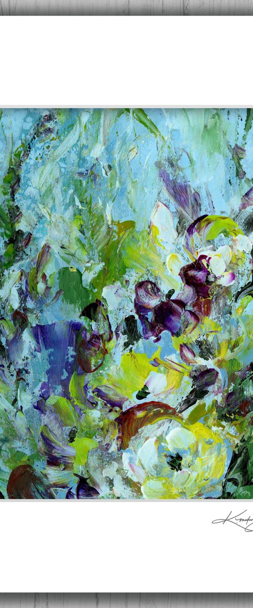 Floral Fall 30 - Floral Abstract Painting by Kathy Morton Stanion by Kathy Morton Stanion