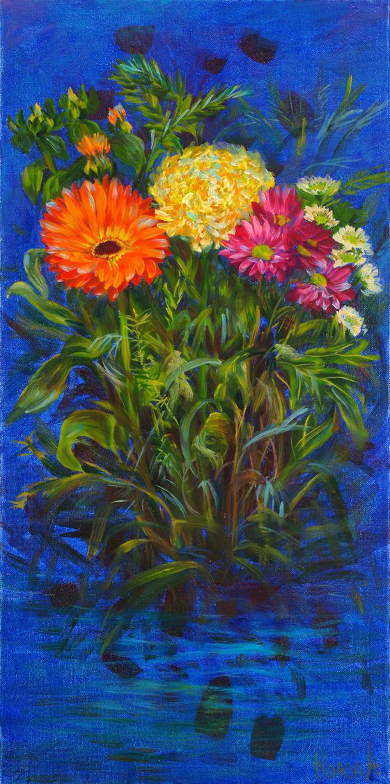 Blue Garden Bouquet