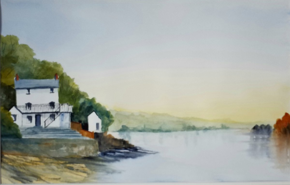 Dylan Thomas’s ’ Boathouse in Laugharne ’ by gerry porcher