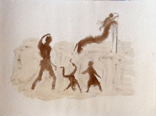 The Playground, 29x40 cm by Frederic Belaubre
