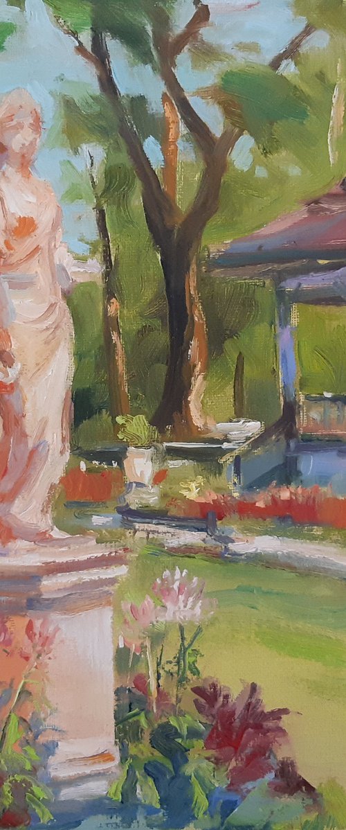 Public gardens, pleinair by Alexander Koltakov
