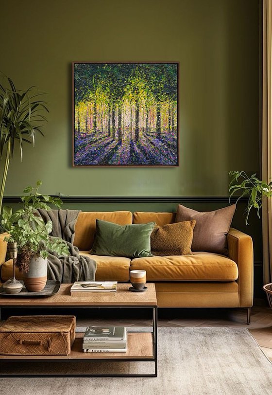 Where the Bluebells Dream - framed