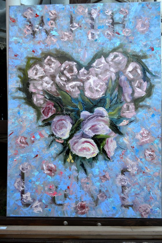 The Pulse of Origin: A Floral Heart