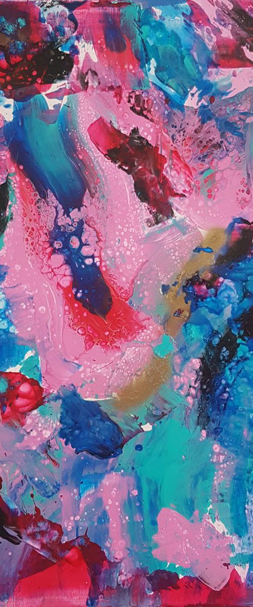 Abstract in blue by Els Driesen