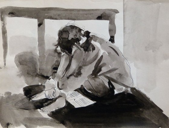 Student 25, 24x31 cm