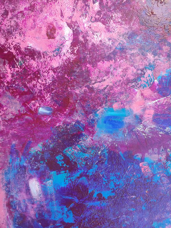 Bouquet in a blue vase