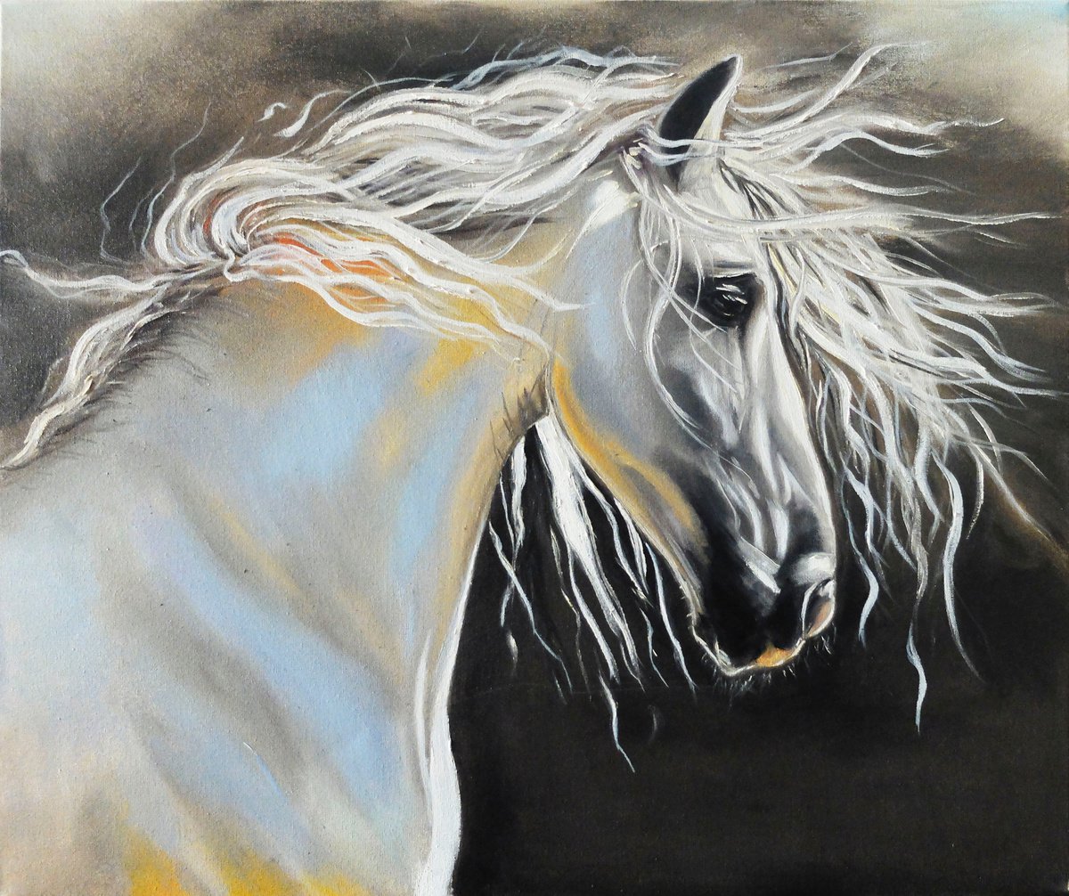 White Horse by Valeriia Radziievska