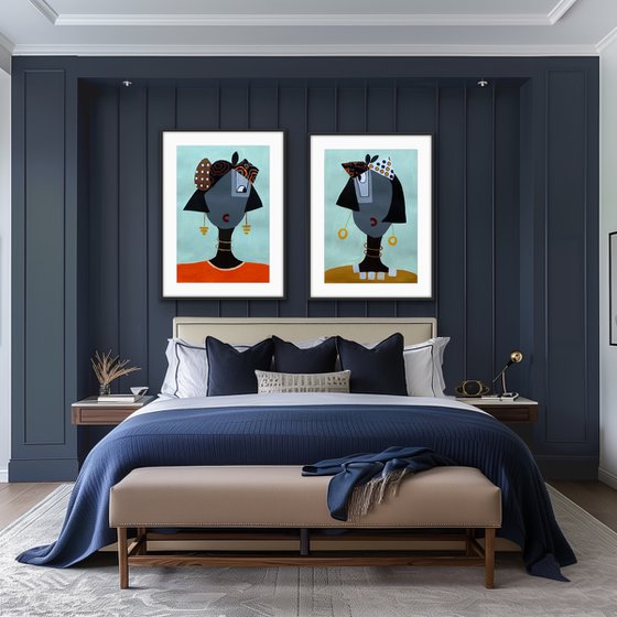 Tis the Privilege of Friendship (Diptych)