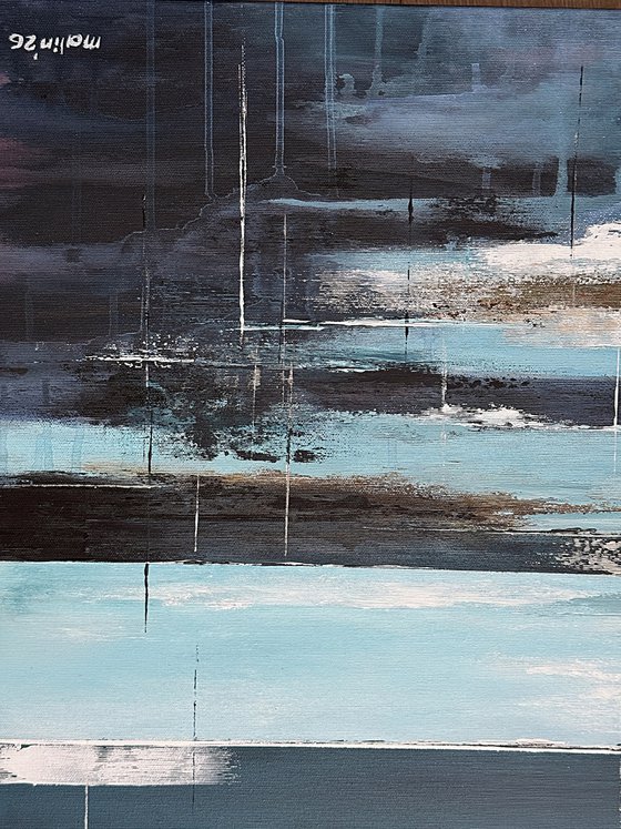 Beyond the Blue Divide diptych
