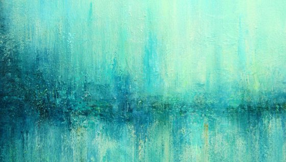 Abstract Turquoise Landscape