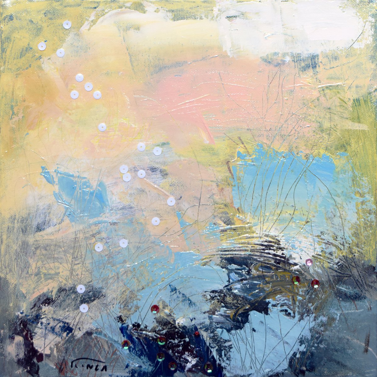 A Forest Edge In The Morning By Catalin Ilinca, 12 X 12, Artwork For Sale On Artfinder
