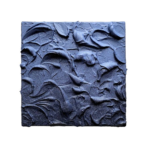 Blue Textured Painting