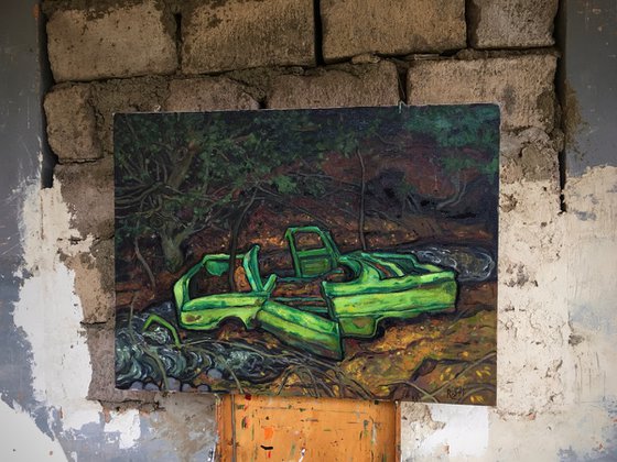 ''Abandoned car''