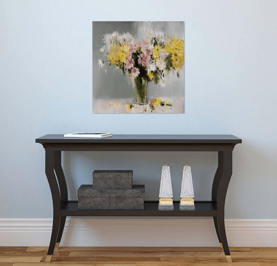 Spring bouquet in a vase
