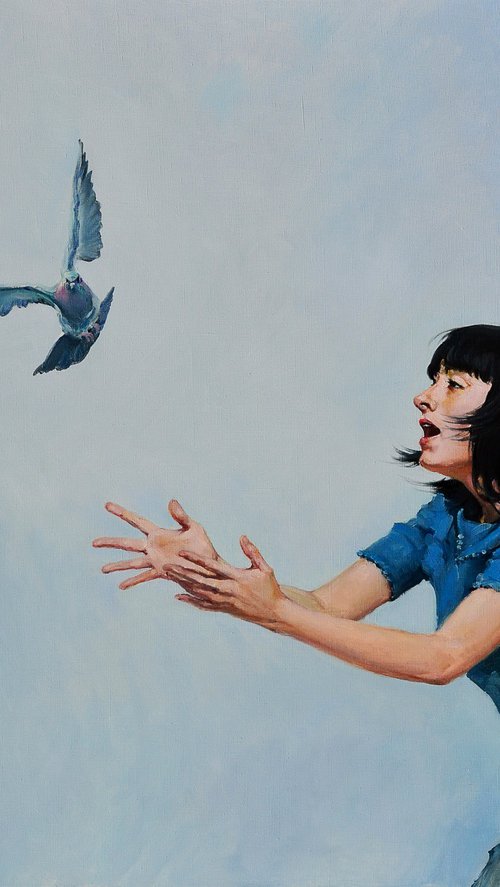 So Scare a Dove by Oleg Kateryniuk