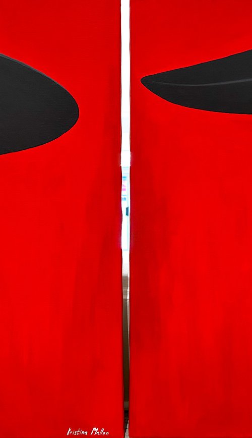 DIPTYCH: DEMI MOTS by Kristina Mallen