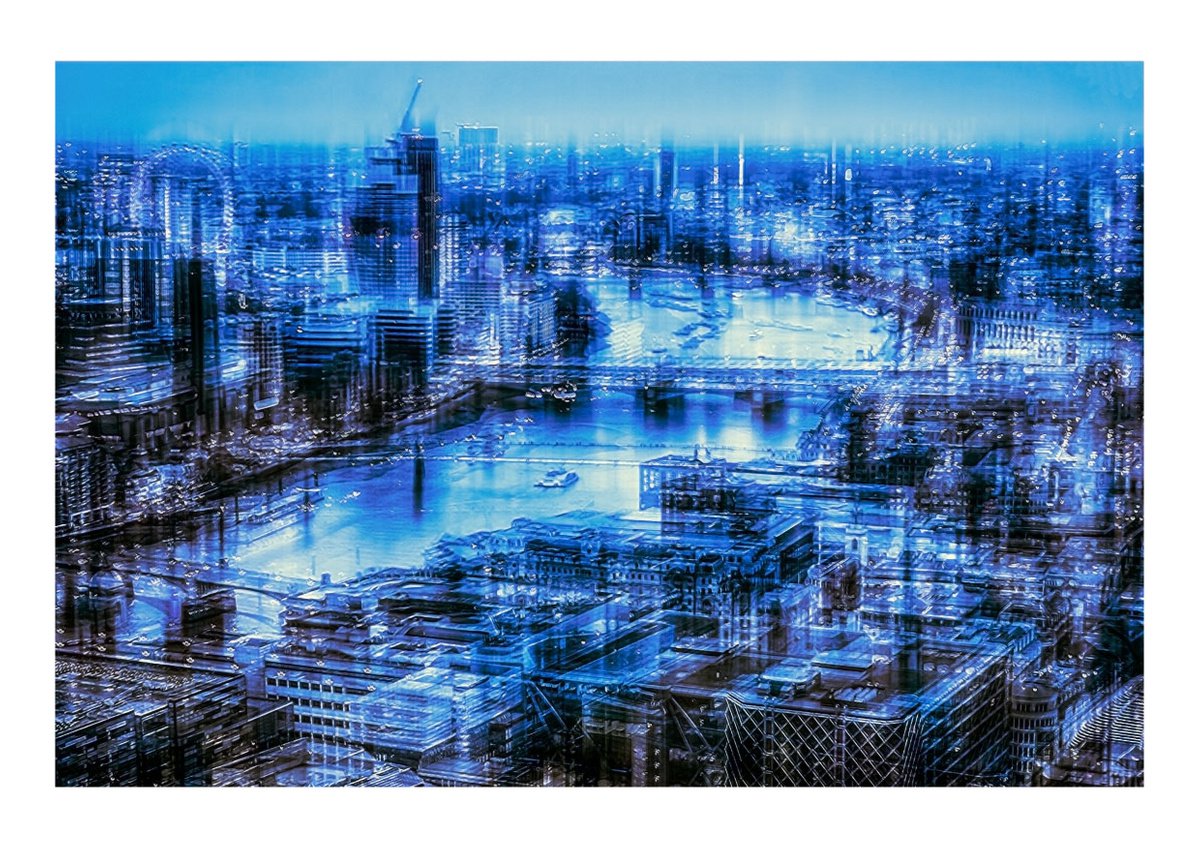London Vibrations - The Thames. Limited Edition 1/50 15x10 inch Photographic Print by Graham Briggs