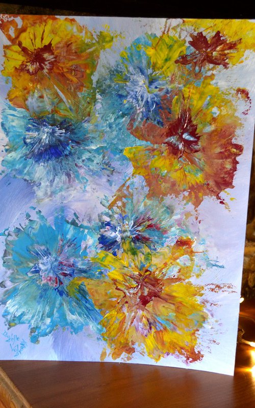 Abstract bouquet 1 by Isabelle Vobmann