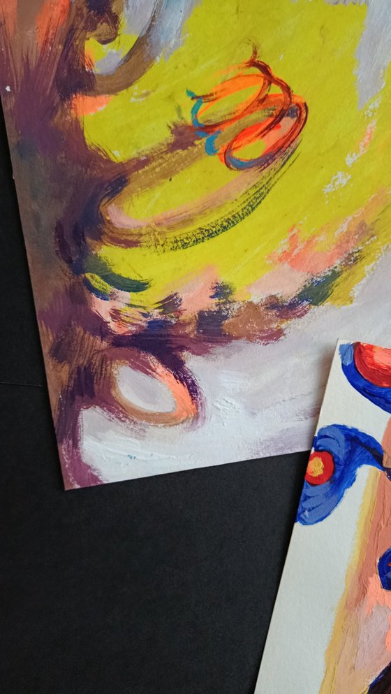 A step towards meeting. Diptych