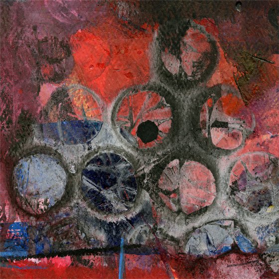 The Balance Of Passion -  Large Abstract Painting  by Kathy Morton Stanion
