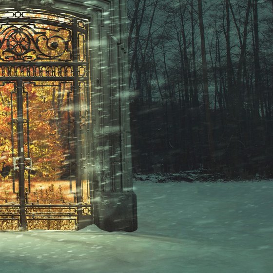 Fine Art Photography Print, Door to Summer, Fantasy Giclee Print, Limited Edition of 5