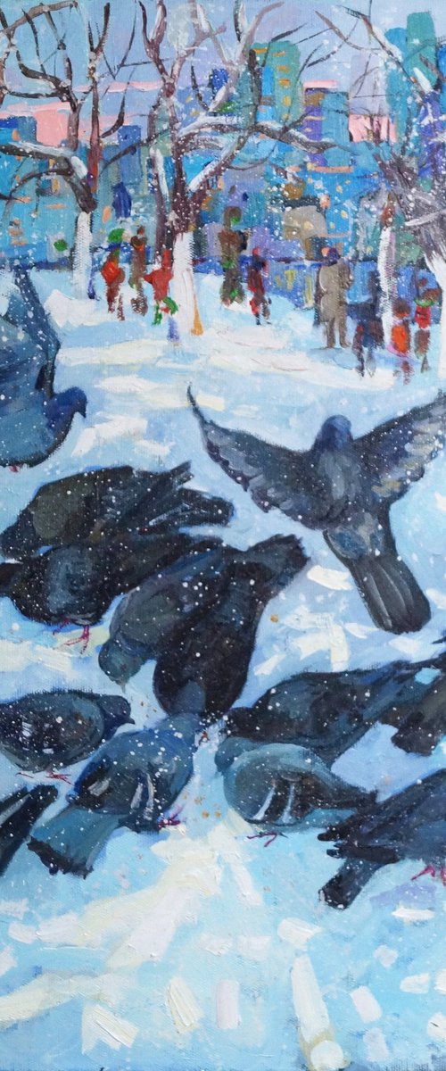 Pigeons by Yuliia Pastukhova