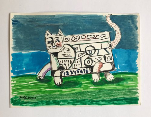 The Square Cat by Roberto Munguia Garcia