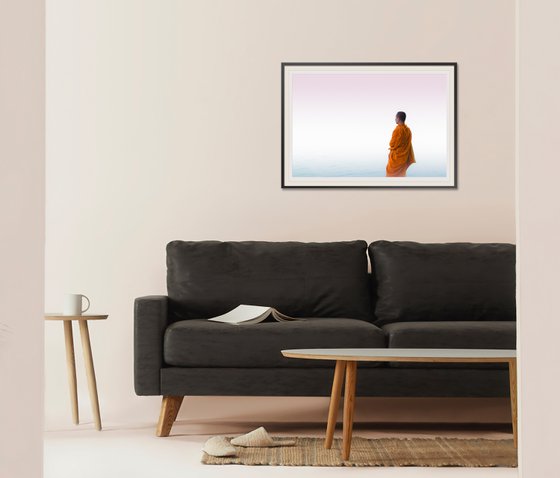 Monk in the mist