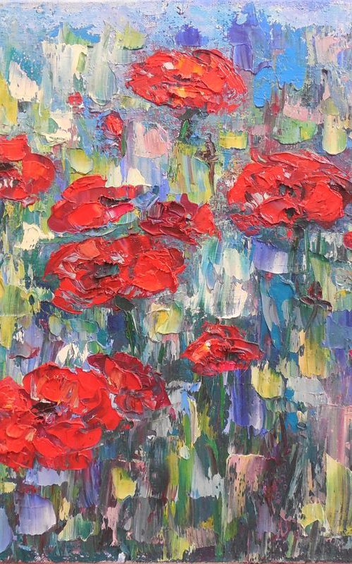 Poppies after the rain by Oksana Fedorova