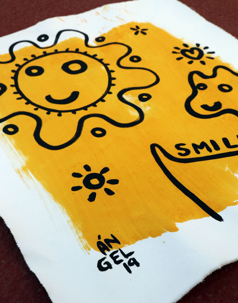 HAPPY ANIMAL / SMILE / SUN 47x52cm