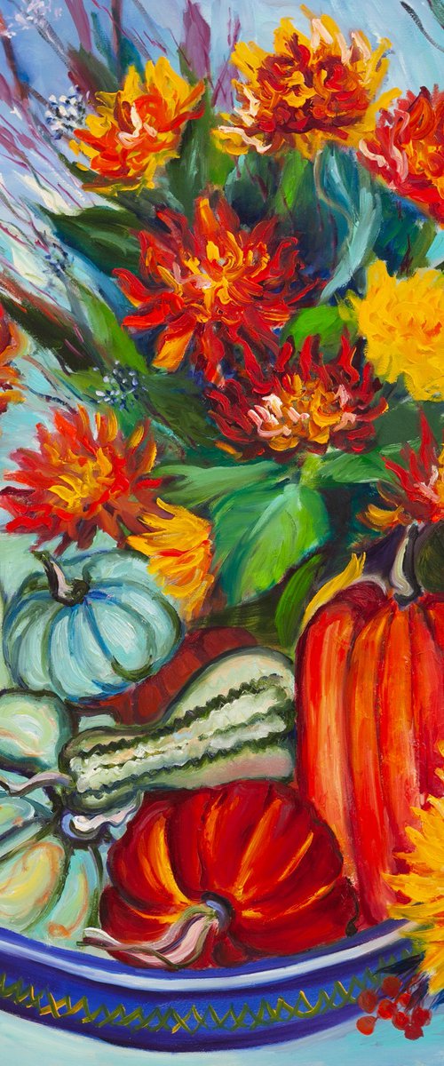 Autumn on a Plate by Liudmila Pisliakova