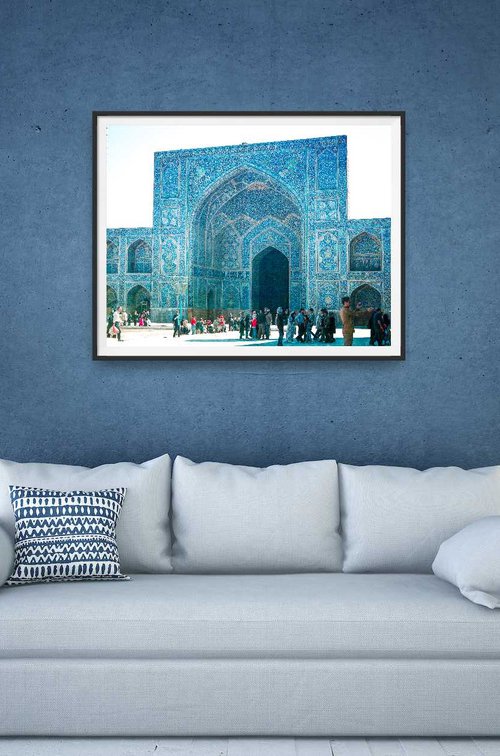 Blue mosque in Iran by Viet Ha Tran