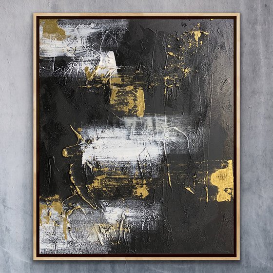 Abstract Black and Gold
