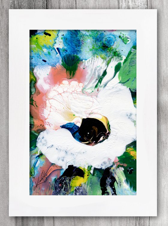 Blooming Magic 156 - Framed Floral Painting by Kathy Morton Stanion
