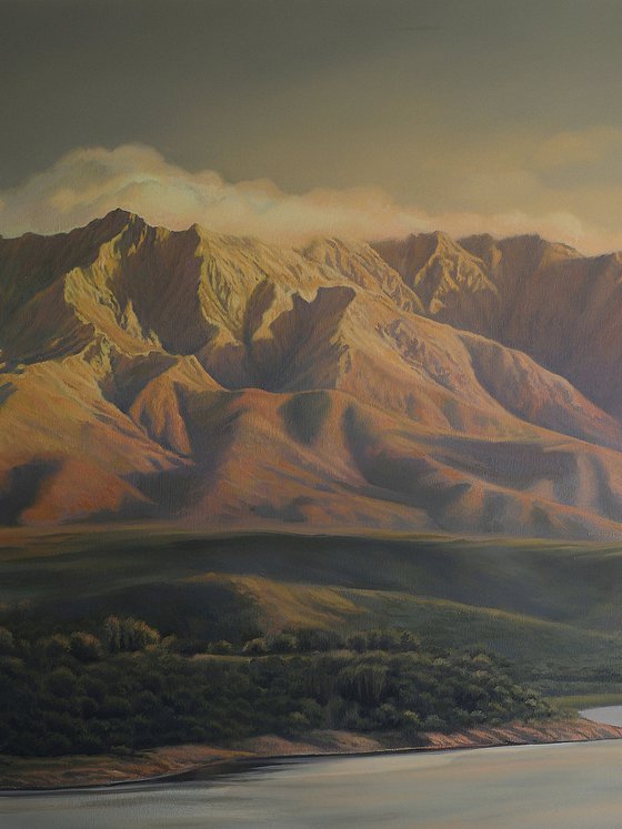 "Atardecer en el lago"