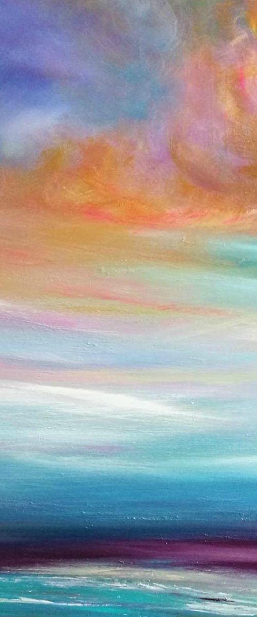 Dance of the Dusk - XL, Modern Art Office Decor Home by Mel Graham