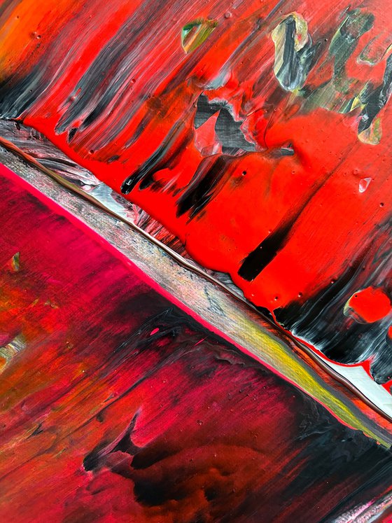 "What We Do In The Shadows" - Save As A Series - Original PMS Abstract Acrylic Painting Diptych On Canvas - 66" x 30"