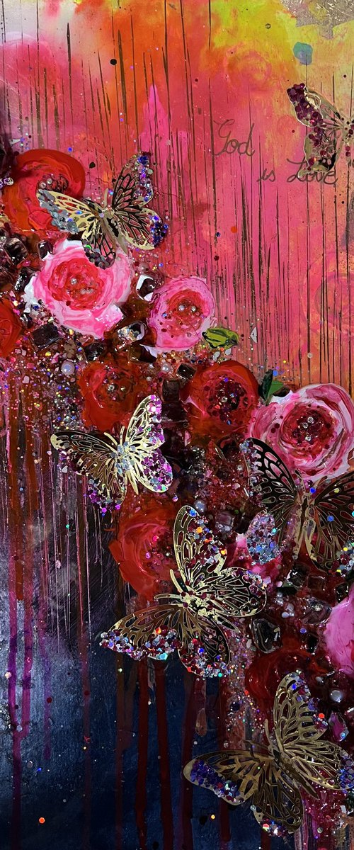 Butterflies garden by Henrieta Angel