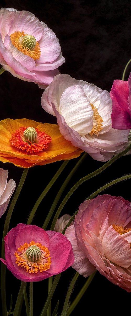 Poppies 35 by MICHAEL FILONOW