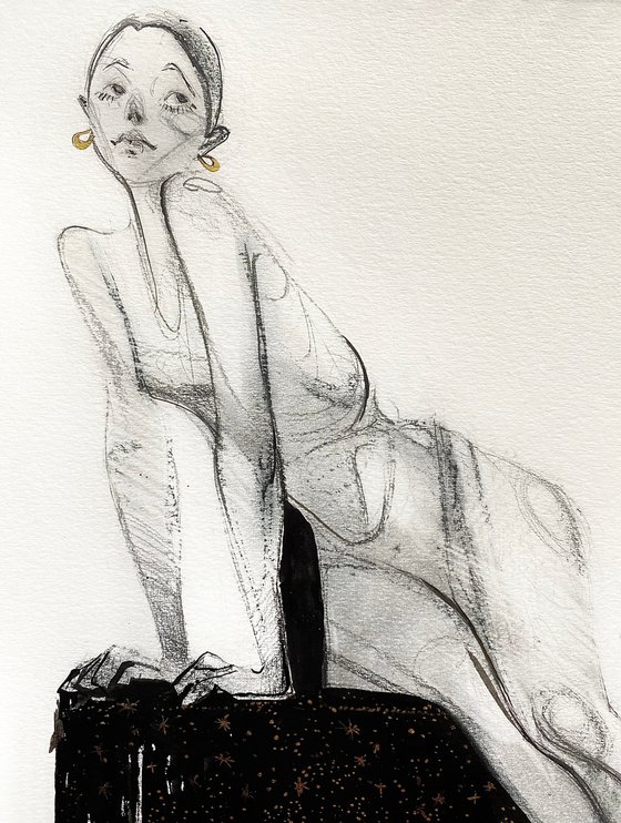 Female figure sketch #6