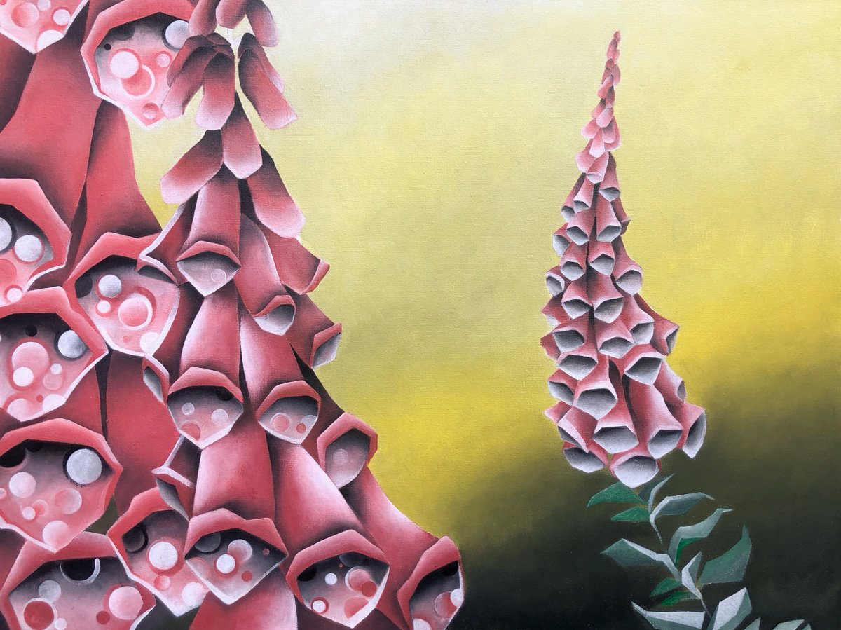Acrylic Painting , Summer Bells By Kristina Saudinyte, 24 X 18, Artwork For Sale On Artfinder