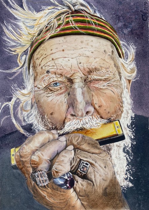 Old Man by Alla Semenova