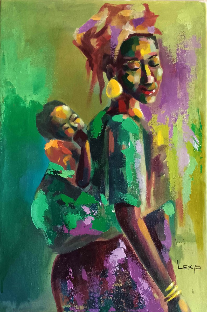 Wrapped In Love By Alex Mensah, 13 X 20, Artwork For Sale On Artfinder