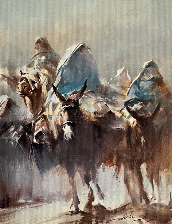 "Nomadic Path through the Dunes"