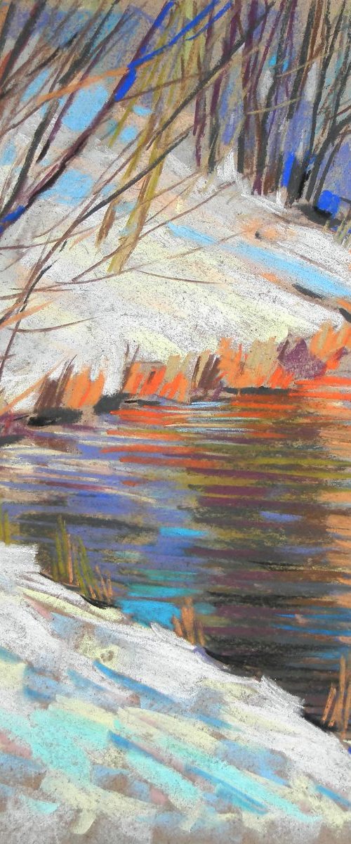 snow and water by Sergey  Kachin