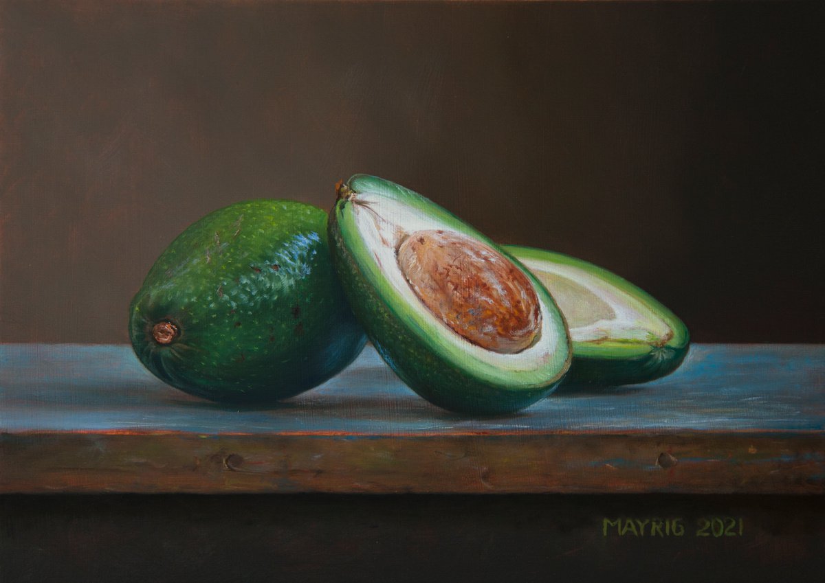 Photorealistic Still Life Oil Painting By Mayrig Simonjan, 13 X 9", Soft And Creamy, Original Artwork