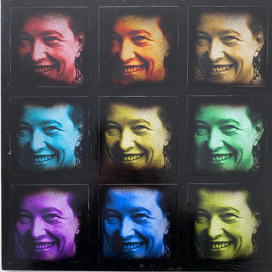 Simone de Beauvoir Collage