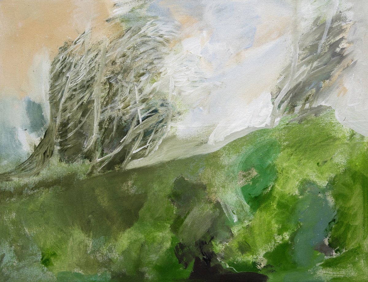 Mysterious Trees By Elizabeth Anne Fox, 24 X 18, Artwork For Sale On Artfinder