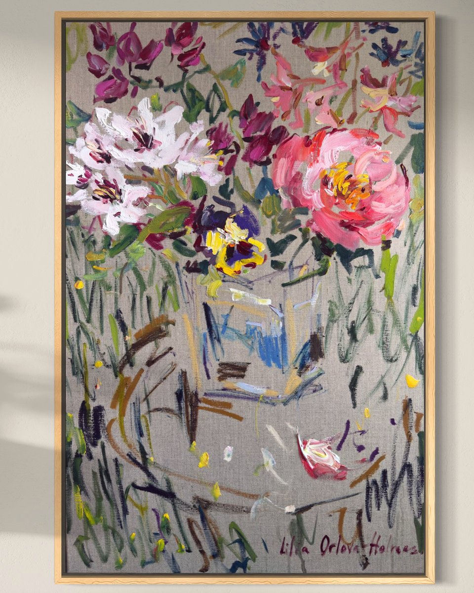 Fresh Flowers By Lilia Orlova-Holmes, 20 X 30, Artwork For Sale On Artfinder